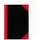 Bantex Notizbuch Chinakladde A4 blanko, schwarz/rot Hardcover 192 Seiten,