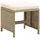 vidaXL Gartenhocker 41 x 35 x 41 cm beige 2 St.