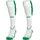 Stutzenstrümpfe weiß/sportgrün 3 35-38