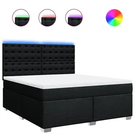 vidaXL Boxspringbett 180 x 200 cm Schwarz