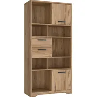 Forte Wandregal Joadakis, Stauraumregal, Bücherregal, Mehrzweckschrank braun