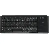 CONTOUR Ultraflache Trackball-Tastatur DE schwarz (AK-4400-TU-B/GE)