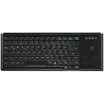 CONTOUR Ultraflache Trackball-Tastatur DE schwarz (AK-4400-TU-B/GE)