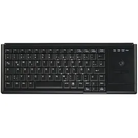 CONTOUR Ultraflache Trackball-Tastatur DE schwarz (AK-4400-TU-B/GE)