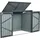 Axi Gartenschrank Oscar Metall 2 x 240 l Anthrazit