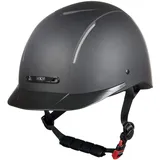 HKM Erwachsene Reithelm -York Plain- mit Einstellrad9100 schwarz59-61 cm Hose, 9100 schwarz, 59-61 cm