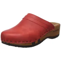 Woody Damen Hanni Holzschuh, Rosso, 37 EU