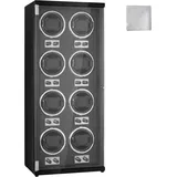 Mophorn - Uhrenbeweger für 8 Automatikuhren, superleise japanische Mabuchi-Motoren, blaues LED-Licht und Adapter, hochdichtes Platinengehäuse mit