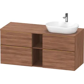 Duravit D-Neo Konsolenwaschtischunterbau wandhängend Nussbaum Matt 1400x550x664 mm - DE4970R04790000 DE4970R04790000