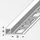 Alfer Quadratprofil Aluminium eloxiert poliert chrom optik