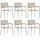 acamp® Skye Gartensessel 57 x 89 x 56 cm beige 6 St.