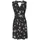 VIVANCE Jerseykleid Schwarz/Mauve Blumendruck 36
