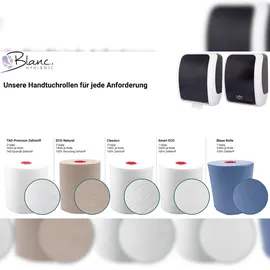 Blanc HYGIENIC SET: Handtuchrollenspender SENSOR, berührungslos, Blanc Cosmos 2 Handtuchrollen Classico BLAU - PRODUKTSET