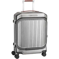 Piquadro PQ-LM Cabin Spinner 4426 with Front Pocket  in Nero-Cuoio (37 Liter), Koffer & Trolley