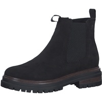 s.Oliver Damen Chelsea Boots mit Reißverschluss Blockabsatz Vegan Schwarz (Black), 38