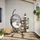 vidaXL Hängesessel Ei-Design Rattan 0 x 0 x 0 cm Taupe mit Kissen