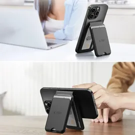 techprotect MagWallet Stand Universalhülle schwarz