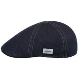 Stetson Flat Cap (1-St) Schirmmütze mit Schirm, Made in the EU blau S (54-55 cm)