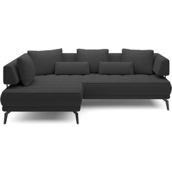 Ecksofa Giotto Stoff Grau Dunkelgrau