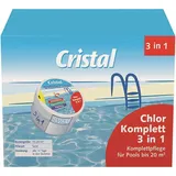 Cristal 1199232 Chlor Komplett 3 in 1, 0,34 kg, Dose 1St.