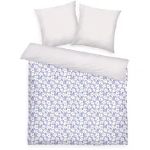 Tom Tailor Fresh Flowers Lila/Weiß 200 x 220 cm + 2 x 80 x 80 cm