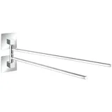 Wenko Handtuchhalter Quadro silber 6,5x14,5x40 cm