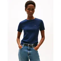 Tommy Hilfiger T-Shirt SLIM CODY C-NK SS Baumwolle, slim fit blau XXXL