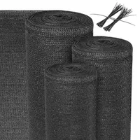 Sol Royal Schattiergewebe SG80 Sichtschutzzaun 100x1000cm Anthrazit