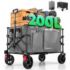 HOMECALL Bollerwagen 200L grau Kühltasche