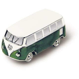 BRISA VW Collection - Volkswagen Kühlschrank-Büro-Pinnwand-Magnet im T1 Bulli Bus 3D Mini Modell (Classic Bus/Grün)