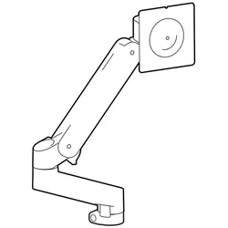 Ergotron LX Pro - Befestigungskit (Monitorarm, Verlängerung, Monitor-Schwenkarm,