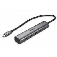 Lindy 43384 Schnittstellen-Hub USB Typ-C 10000 Mbit/s Grau