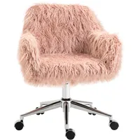 Vinsetto Bürostuhl Kunstpelz, Schaumstoff, Metall, Nylon