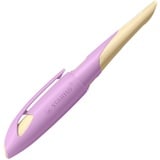 Stabilo Ergonomischer Schulfüller für Rechtshänder mit Anfänger-Feder A - STABILO EASYbirdy Pastel Edition in soft pink/apricot - Einzelstift - inklusive Patrone - Schreibfarbe blau (löschbar)