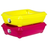 Karlie Katzentoilette mit Rand Arist-O-Tray Hawai - 50 x 38 x 13 cm