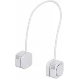 XVX - Nackenventilator, persönlicher Nackenventilator, tragbarer, faltbarer Nackenventilator mit USB-Ladeklinge (weiß)