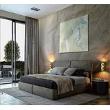 Xlmoebel Schlafzimmer-Set Luxus Schlafzimmermöbel in Blau aus hochwertigem Holz, (3-tlg., Bett / 2x Nachttische), Hergestellt in Europa blau