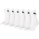 Puma Short Crew Sportsocken 6-Pack weiß 39-42
