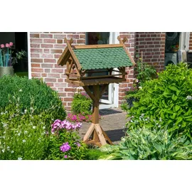 Dobar Vogelfutterhaus Westfalen 78 x 62 x 148 cm, Grün/Braun, Holz