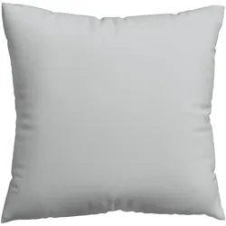 Kissenbezug SCHLAFGUT "Woven Satin aus Mako-Baumwolle, langlebig, pflegeleicht, dicht gewebt", grau (grau light), B:80cm L:80cm, Mako-Satin, Obermaterial: 100% Baumwolle, Kissenbezüge, Kissenhülle mit Reißverschluss, passender Bettbezug erhältlich