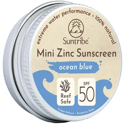 Suntribe Zink Sunscreen Sonnencreme LSF 50 Sport blau 15 g