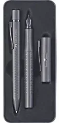 Faber-Castell Grip Gift Box Kugelschreiber und Füllfederhalter Blau