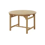 Yorkshire Garten-Ausziehtisch  Cambridge D , holzfarben , Maße (cm): H: 73  Ø: 120