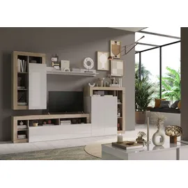 Home Affaire Mehrzweckschrank Hamburg 108 x 126 x 42 cm Braun/Weiß