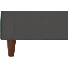 INOSIGN Ohrensessel INOSIGN "Rhada", grau (anthrazit), B:73cm H:99cm T:85cm, 100% Polyester, Sessel, Ohrensessel, mit farblich abgesetztem Keder, B/T/H: 73/85/99 cm