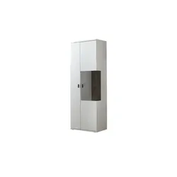 Primo Vitrine  Sarbonne ¦ grau ¦ Maße (cm): B: 75 H: 199 T: 37.0