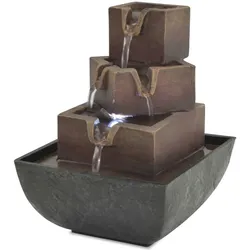 vidaXL Zimmerbrunnen mit LED Polyresin