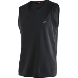 Funktionsshirt MAIER SPORTS "Peter", Herren, Gr. 6XL, schwarz, 100% Polyester, Rundhals, Kurzarm, Shirts, Herren rundhals Tank-Top, pique Outdoor-Shirt, schnelltrocknend