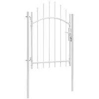 vidaXL Gartentor Stahl 1 x 2 m weiß