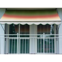 Angerer Freizeitmöbel Klemmmarkise grün/rot/gelb, Ausfall: 150 cm, versch. Breiten gelb|grün|rot 250 cm